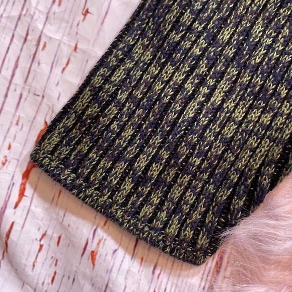 NWT Lululemon Cotton Cashmere Blend Mock Neck Sweater Heather Green sz 20 - Picture 6 of 13